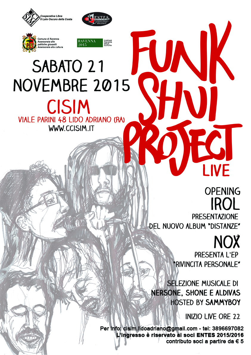 Sabato 21 novembre 2015 – Funk Shui Project live