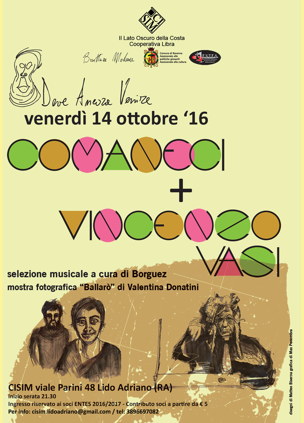 VEN 14 OTT/ Deve Ancora Venire: Comaneci + Vincenzo Vasi LIVE